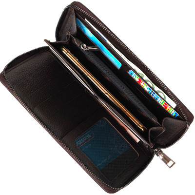 Сумка Bond Accessories З одним відділенням з натуральної шкіри Коричнева (22032)