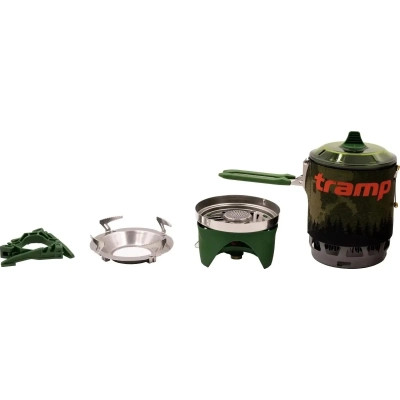 Пальник Tramp система для приготування їжі UTRG-115-olive + Картридж 230гр (UTRG-115-olive+UTRG-003)