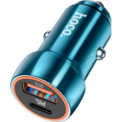 Зарядний пристрій HOCO Z46A USB-A/Type-C Sapphire Blue (6931474770349)