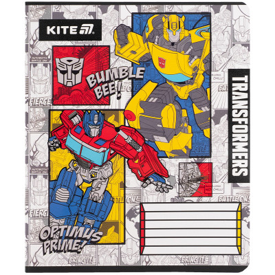 Зошит Kite Transformers, 12 аркушів, клітинка (TF25-232)