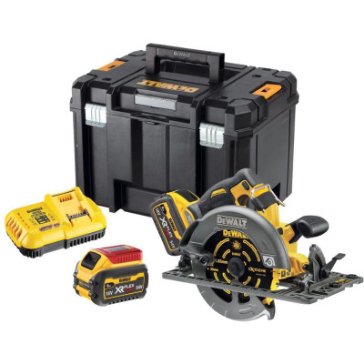 Дискова пила DeWALT 54В XR FLEXVOLT Li-lon диск 190х30 мм, 2x2Ah, 3.7 кг, кейс TSTAK (DCS579T2)