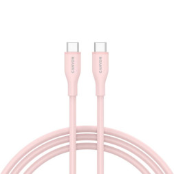 Дата кабель USB-C to USB-C 1.0m CC60SC10 60W Silicon Pink Sand Canyon (CNS-CC60SC10PS)