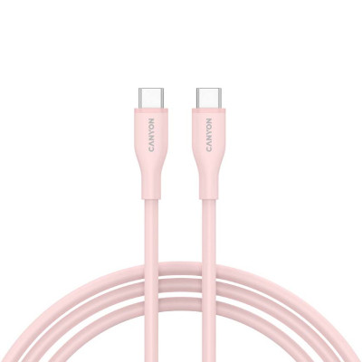 Дата кабель USB-C to USB-C 1.0m CC60SC10 60W Silicon Pink Sand Canyon (CNS-CC60SC10PS)