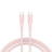Дата кабель USB-C to USB-C 1.0m CC60SC10 60W Silicon Pink Sand Canyon (CNS-CC60SC10PS)