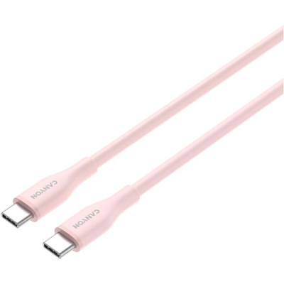 Дата кабель USB-C to USB-C 1.0m CC60SC10 60W Silicon Pink Sand Canyon (CNS-CC60SC10PS)