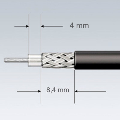 Знімач ізоляції KNIPEX для коаксіальних кабелів (16 60 05 SB)