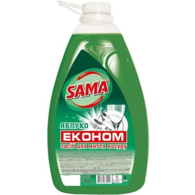 Засіб для ручного миття посуду Sama Яблуко 4 кг (4820270630099)