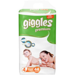 Підгузки Giggles Premium Maxi 7-18 кг 44 шт (8680131201600)