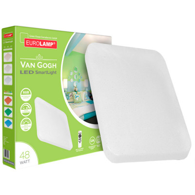 Світильник Eurolamp Van Gogh 48W 3000K 6500К RGB (LED-SLS-48W-N17(RGB))