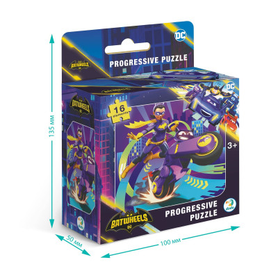 Пазл DoDo на 16 елементів Batwheels. Мотоцикл Бетгерл. Бібі (200552)