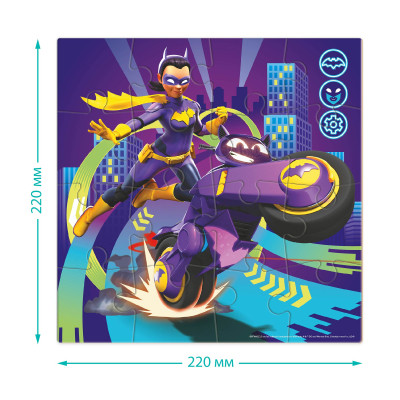 Пазл DoDo на 16 елементів Batwheels. Мотоцикл Бетгерл. Бібі (200552)