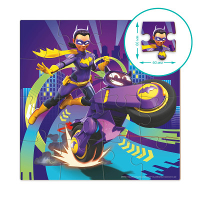 Пазл DoDo на 16 елементів Batwheels. Мотоцикл Бетгерл. Бібі (200552)