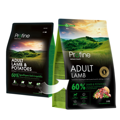 Сухий корм для собак Profine Lamb and Potatoes для дорослих собак всіх порід 3 кг (8595602570164)