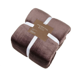 Плед Home Line флісовий темний шоколад 150х195 см (183200)
