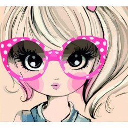 Картина по номерам Rosa Start Cute Girl 35 х 45 см (4823098514220)