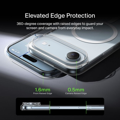 Чохол до мобільного телефона Belkin Magnetic Protective Clear iPhone Air (MSA033HQCL)