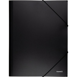Папка на резинках Axent A4 500 мкм black (1508-01-A)