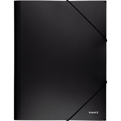 Папка на резинках Axent A4 500 мкм black (1508-01-A)
