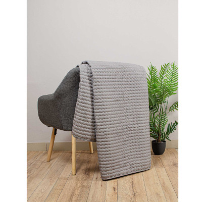 Покривало Home Line стьобане двостороннє (кавовий) 210х240 (181960)