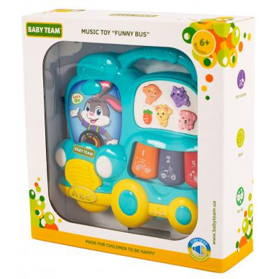 Розвиваюча іграшка Baby Team музична Автобус (8633_голубой)