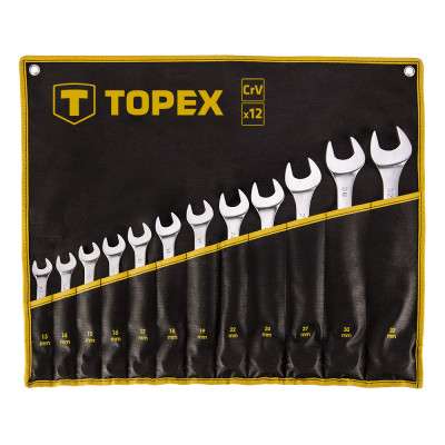 Набір інструментів Topex ключей комбинированных 13 -32 мм, 12 шт. (35D758)