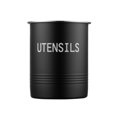 Аксесуар кухонний Ardesto Підставка для кухонного приладдя Midori 12х15.5см, метал, чорний (AR0915B)