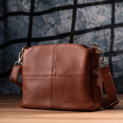 Сумка Vintage Жіноча з твердим дном з натуральної шкіри Руда (sale_15108)
