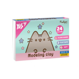 Пластилін Yes Pusheen 24 кольори 480 г (540685)