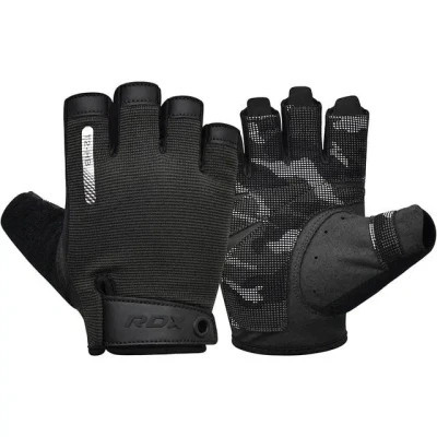 Рукавички для фітнесу RDX T2 Half Black M (WGA-T2HB-M)