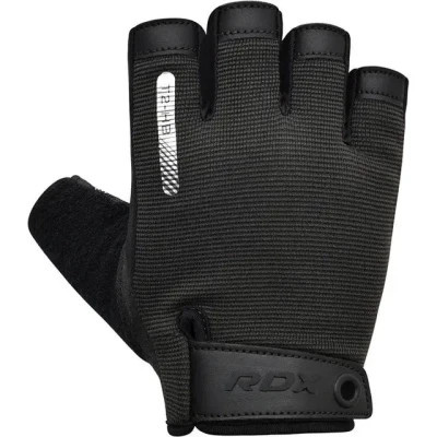 Рукавички для фітнесу RDX T2 Half Black M (WGA-T2HB-M)
