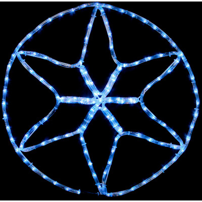 Гірлянда Delux Motif flash Star 60 х 60 см білий IP44 EN (90012983)