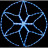Гірлянда Delux Motif flash Star 60 х 60 см білий IP44 EN (90012983)
