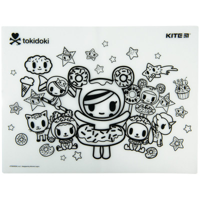 Підкладка настільна Kite силіконова розмальовка tokidoki, 30х40см (TK22-424)
