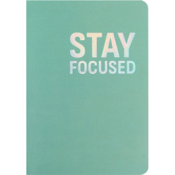 Книга записна Axent A5 Motivation Stay Focused 80 аркушів, клітинка (8700-15-A)