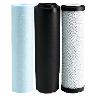 Картридж для фільтра глечика Ecosoft Комплект картриджів Ecosoft 1-2-3 покращений (2 вугільних ка (CHV3ECO)