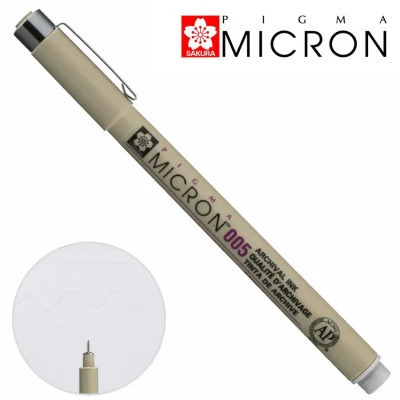 Лайнер Sakura Pigma Micron (0.05) 0,2мм світло Сірий (084511332881)