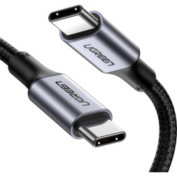 Дата кабель USB-C to USB-C 1.5m US316 100W Space Gray Ugreen (UGR-70428)