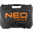 Набір головок Neo Tools 20шт, 1/2&quot;, тріскачка 90 зубців, CrV, кейс (10-032N)