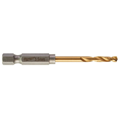 Свердло Milwaukee по металу RedHEX HSS-G TiN, 3,5 мм (10шт) (4932478177)