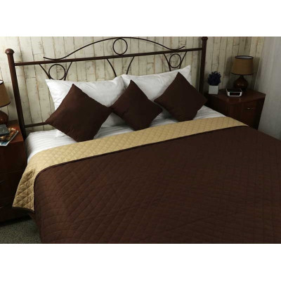 Покривало Руно Chocolate Ромб 150x212 см (360.52У_Chocolate ромб)