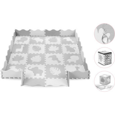 Дитячий килимок MoMi пазл Zawi 150 х 150 см Grey (MAED00013)