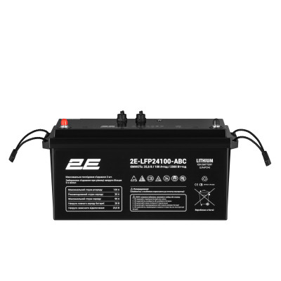 Батарея LiFePo4 2E 24V-100Ah, ABC 8S (2E-LFP24100-ABC)