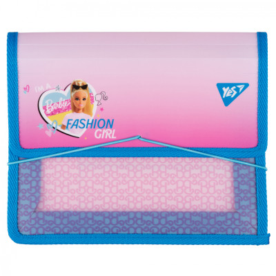 Папка для зошитів Yes пластикова на резинці Barbie рожевий В5 (492211)