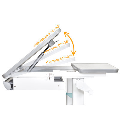 Парта Mealux Edmonton Multicolor Blue Lite (BD-610 W/MC + BL Lite)