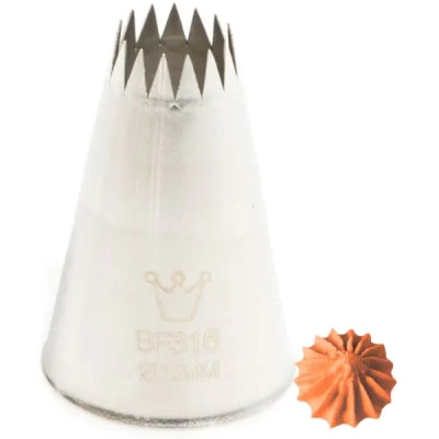 Кондитерська насадка Martellato French Star 13 мм (BF 316)