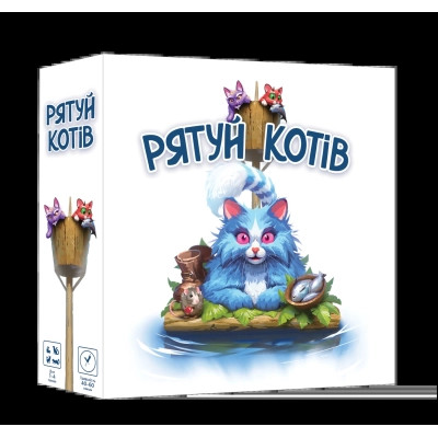 Настільна гра Geekach Games Рятуй котів (Race to the Raft) (укр.) (GKCH208rt)