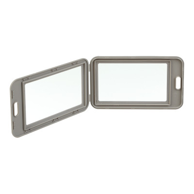 Бейдж Buromax вертикальний, 69 х 111мм, PP+PVC, сірий (BM.5414-09)