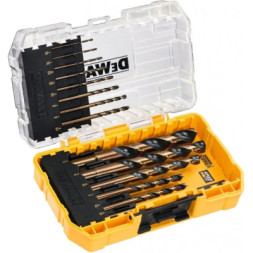 Набір свердл DeWALT по металу Black&amp;Gold HSS-G, 14 шт, кейс Tough Case (DT70727)