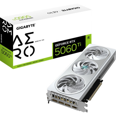 Відеокарта GIGABYTE GeForce RTX5060Ti 16Gb AERO OC (GV-N506TAERO OC-16GD)