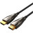 Кабель мультимедійний HDMI to HDMI 50.0m V2.0 Optical 4K 60Hz 18Gbps Dolby 7.1 PVC Black Zinc Alloy Vention (ALABX)